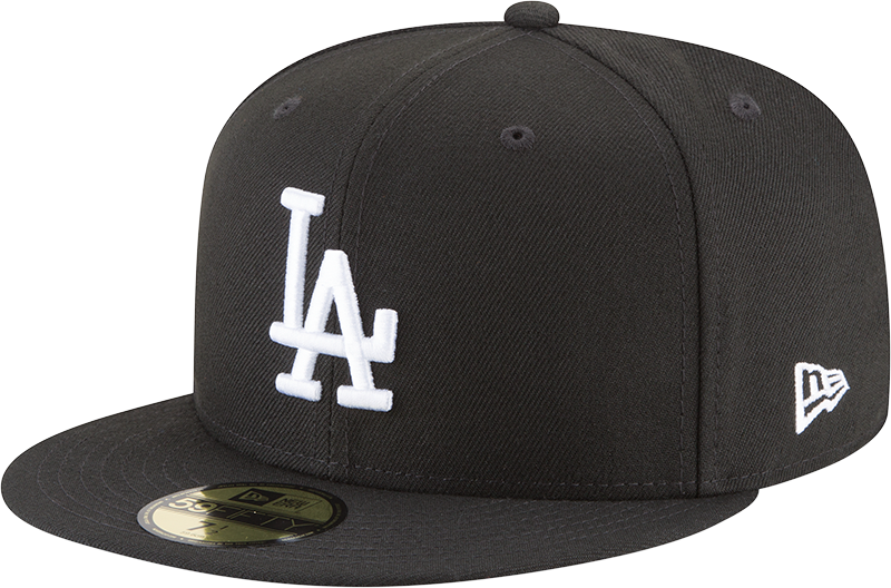Los Angeles Dodgers Black And White 59Fifty Fitted Hat