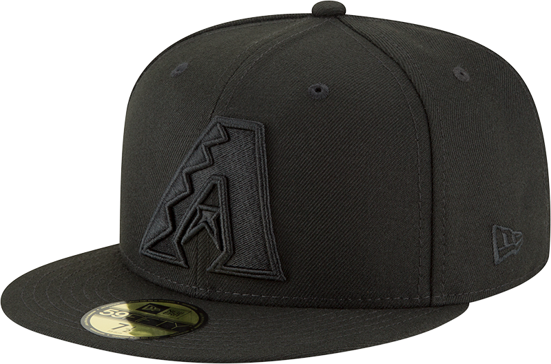 Arizona Diamondbacks Black on Black New Era 59Fifty Fitted Hat