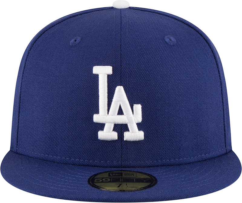 Casquette New Era Los Angeles Dodgers 1958 - Patch Latéral, Taille 7 3/8, Couleur Kaki/marron/bleu