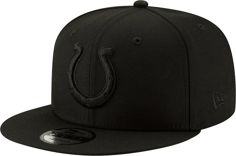 Indianapolis Colts Black on Black New Era 59Fifty Snapback