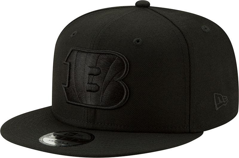 Cincinnati Bengals Black on Black New Era 59Fifty Snapback