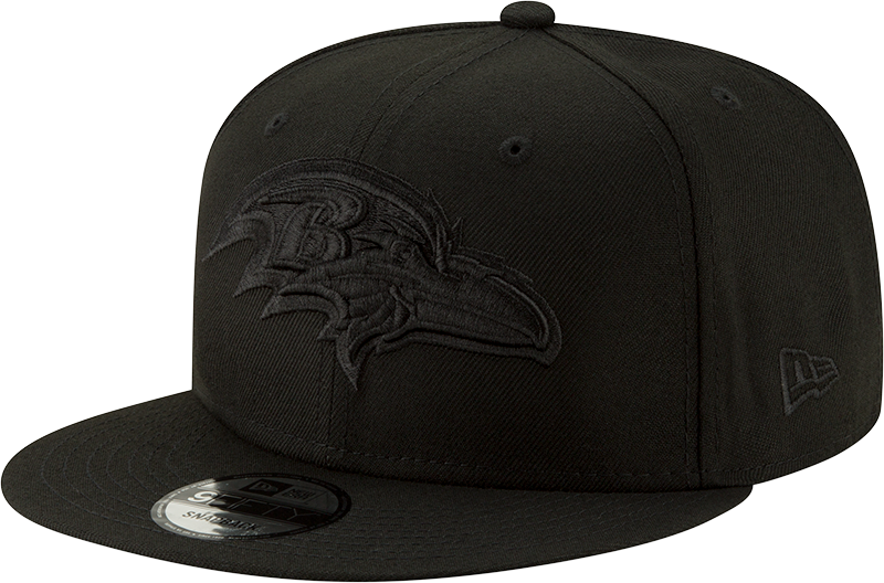 Baltimore Ravens Black on Black New Era 59Fifty Snapback