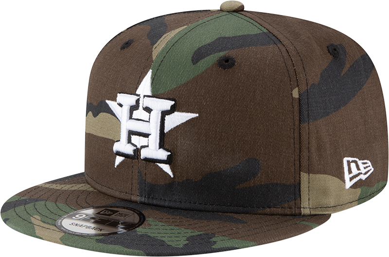 Houston Astros Woodland Camo New Era 9Fifty Snapback Cap