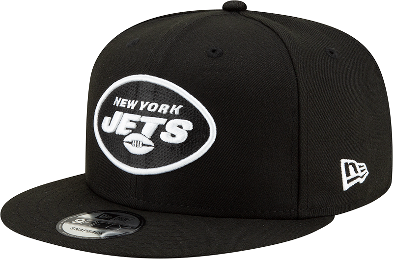New York Jets Black and White New Era 59Fifty Snapback