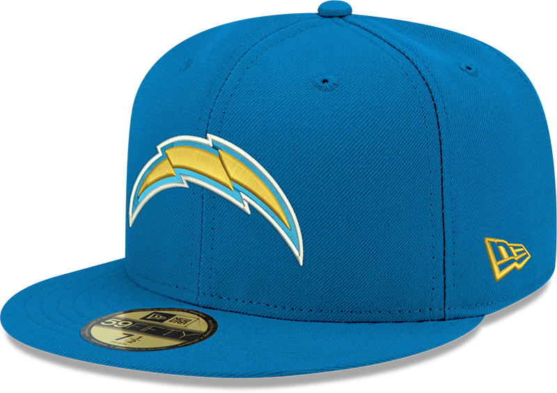 Los Angeles Chargers Basic New Era 59FIFTY Fitted Hat - Powder Blue