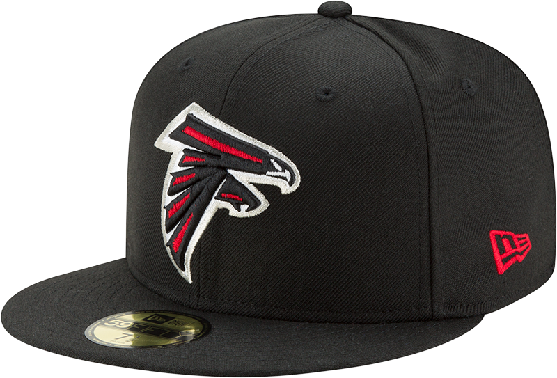 Atlanta Falcons Basic New Era 59FIFTY Fitted Hat - Black