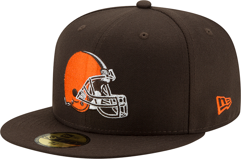 Cleveland Browns Basic New Era 59FIFTY Fitted Hat - Brown