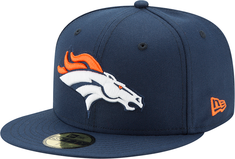Denver Broncos Basic New Era 59FIFTY Fitted Hat - Navy