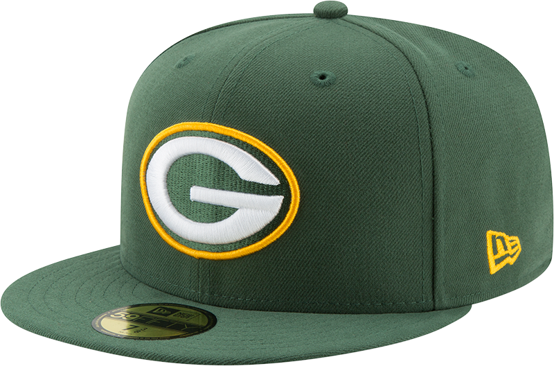 Green Bay Packers Basic New Era 59FIFTY Fitted Hat - Green