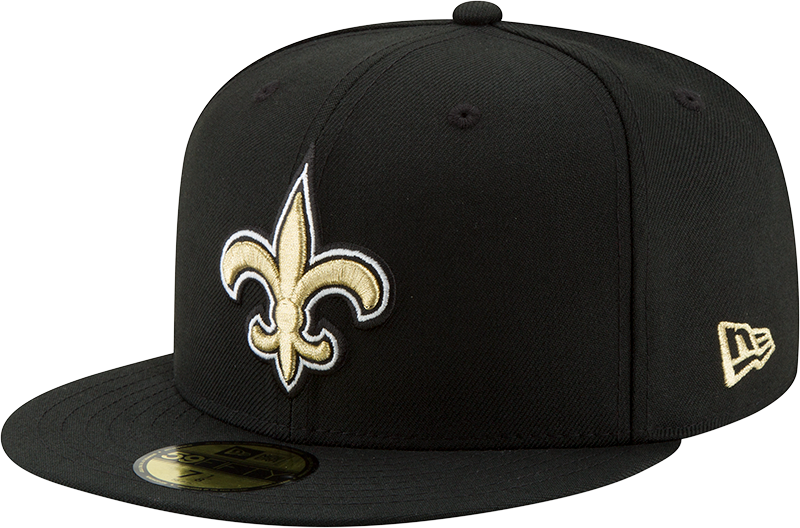 New Orleans Saints Basic New Era 59FIFTY Fitted Hat - Black