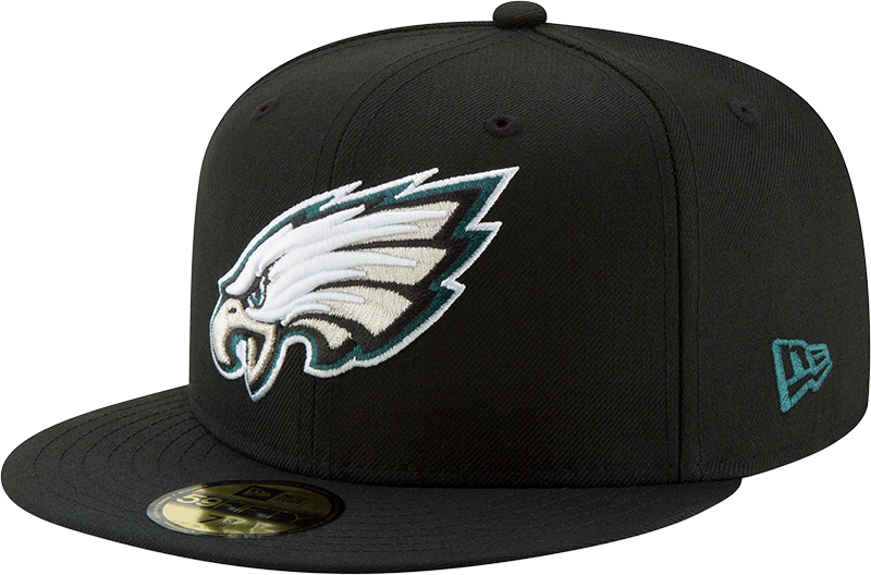 Philadelphia Eagles Basic New Era 59FIFTY Fitted Hat - Black