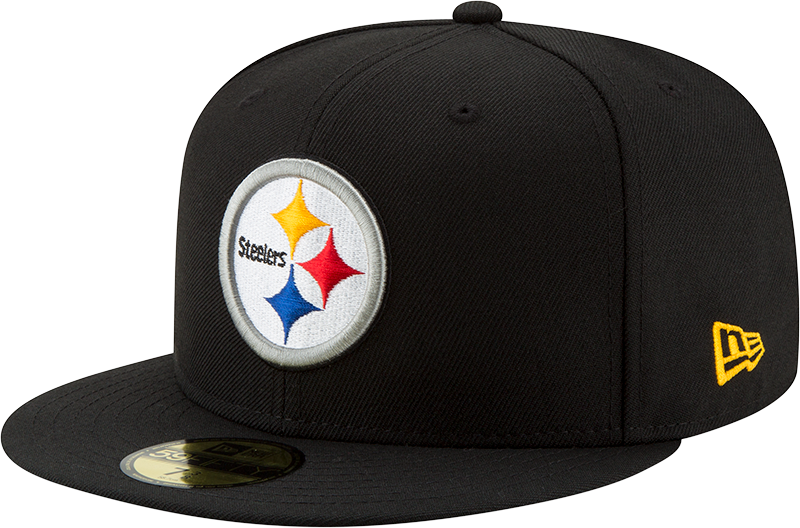 Pittsburgh Steelers Basic New Era 59FIFTY Fitted Hat - Black