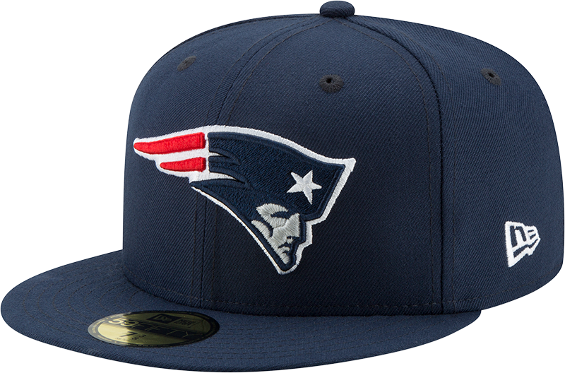 New England Patriots Basic New Era 59FIFTY Fitted Hat - Navy