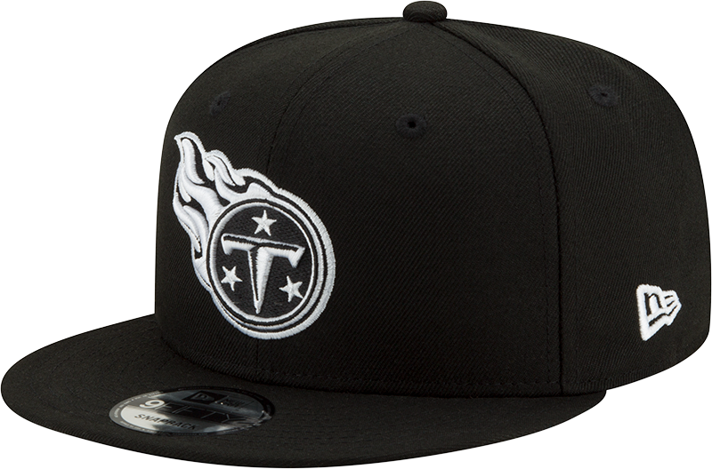 Tennessee Titans Black and White New Era 59Fifty Snapback