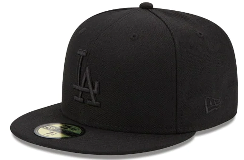 Los Angeles Dodgers Black on Black New Era 59Fifty Fitted Hat