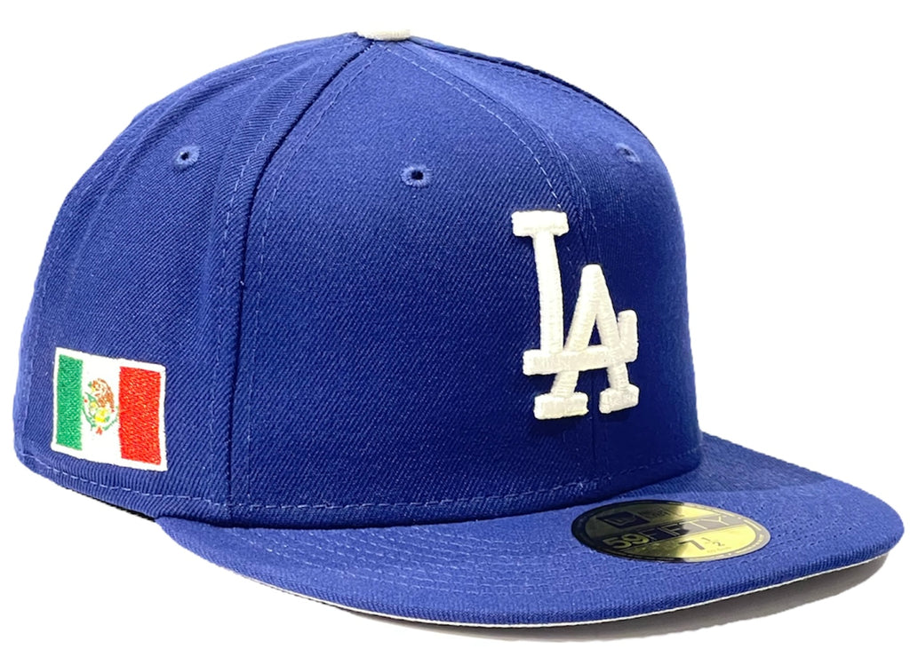 Los Angeles Dodgers Mexico Flag Side Patch New Era 59Fifty Fitted - Royal