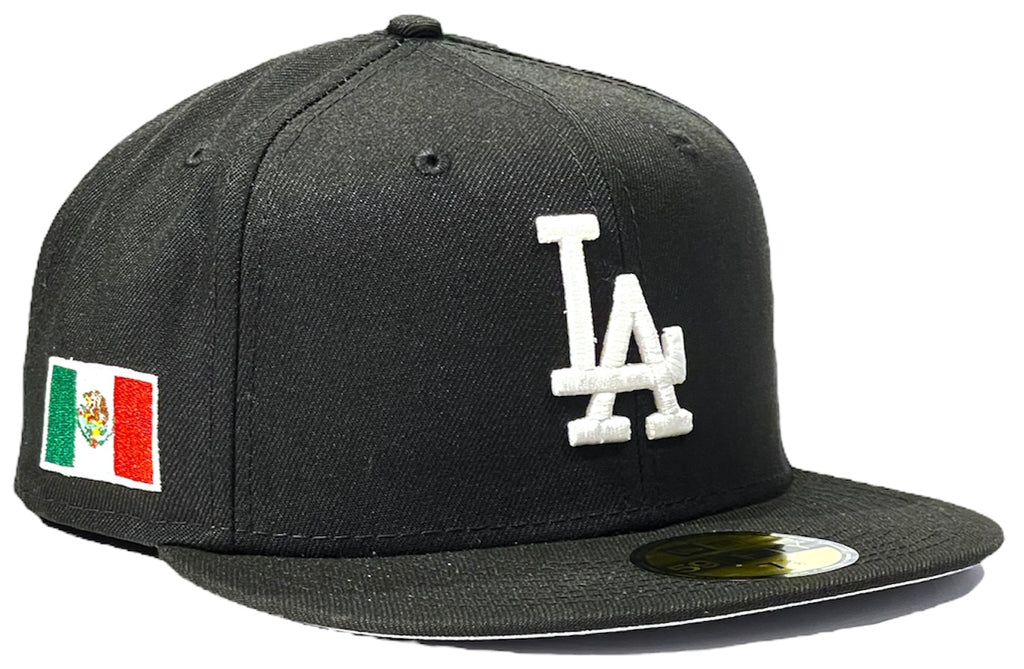 Los Angeles Dodgers Mexico Flag Side Patch New Era 59Fifty Fitted -Black