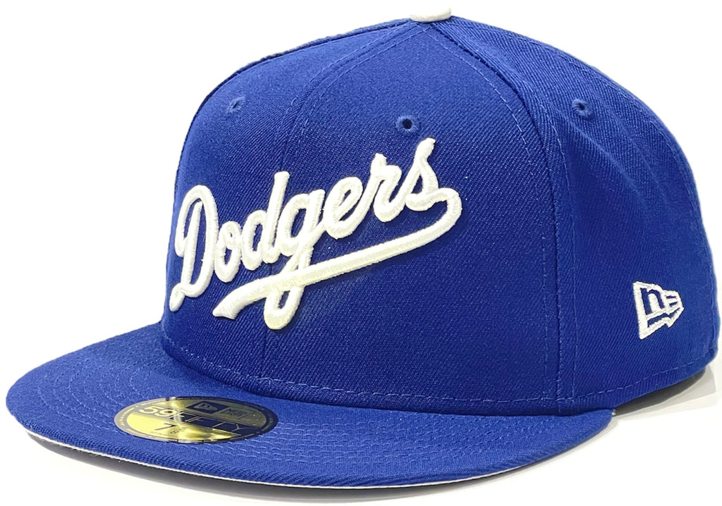 Los Angeles Dodgers Wordmark Royal New 59Fifty Fitted Hat