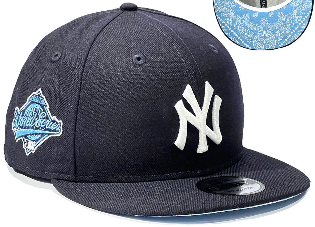 New York Yankees Paisley Under Navy New Era 9Fifty Snapback Hat Blue Paisley Undervisor