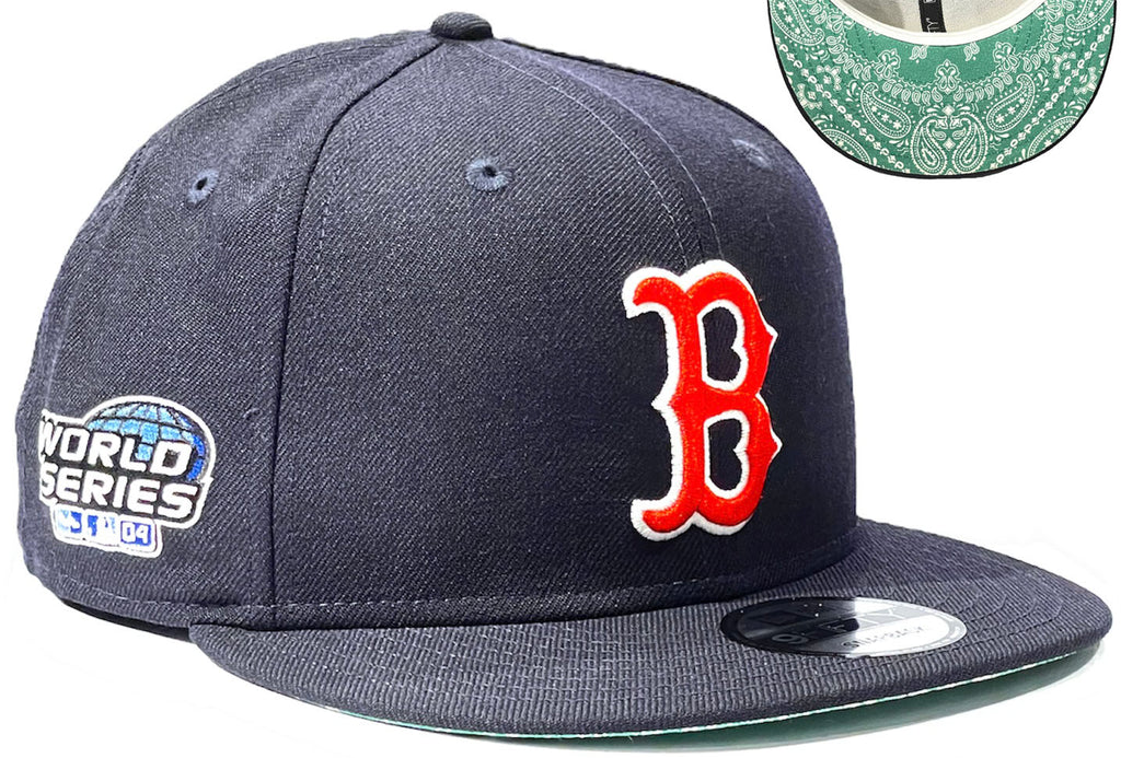 Boston Red Sox Paisley Under New Era 9Fifty Snapback Hat Green Paisley Undervisor
