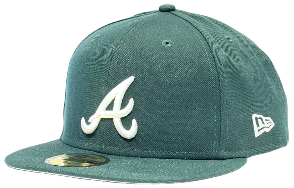 Atlanta Braves Dark Green New Era 59Fifty Fitted Hat