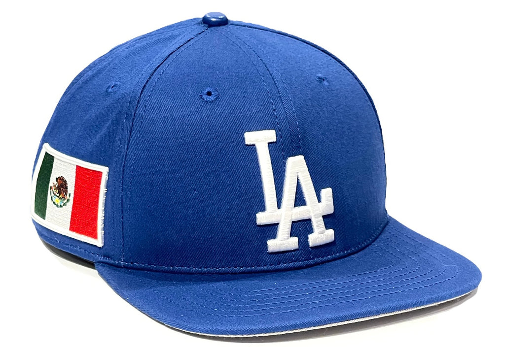 Los Angeles Dodgers Mexico Flag Side Patch Pro Standard Snapback Hat - Royal