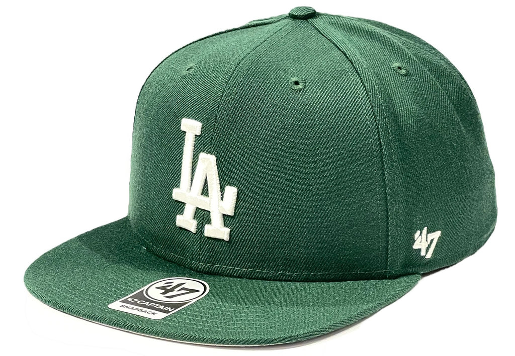 Los Angeles Dodgers 47 Brand No Shot Captain Snapback - Dark Green