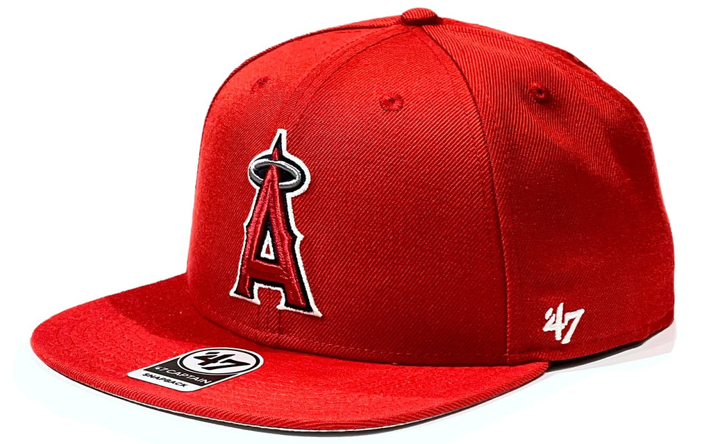 Los Angeles Angels 47 Brand No Shot Captain Snapback - Red