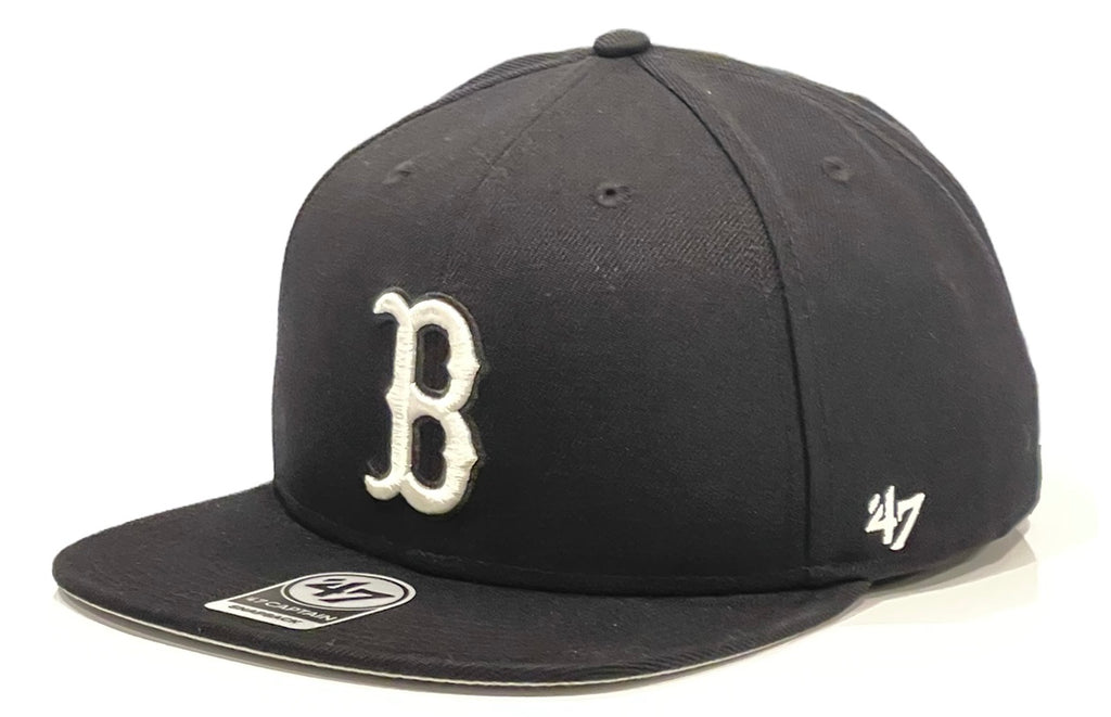 Boston Red Sox 47 Brand No Captain Snapback - Black & White