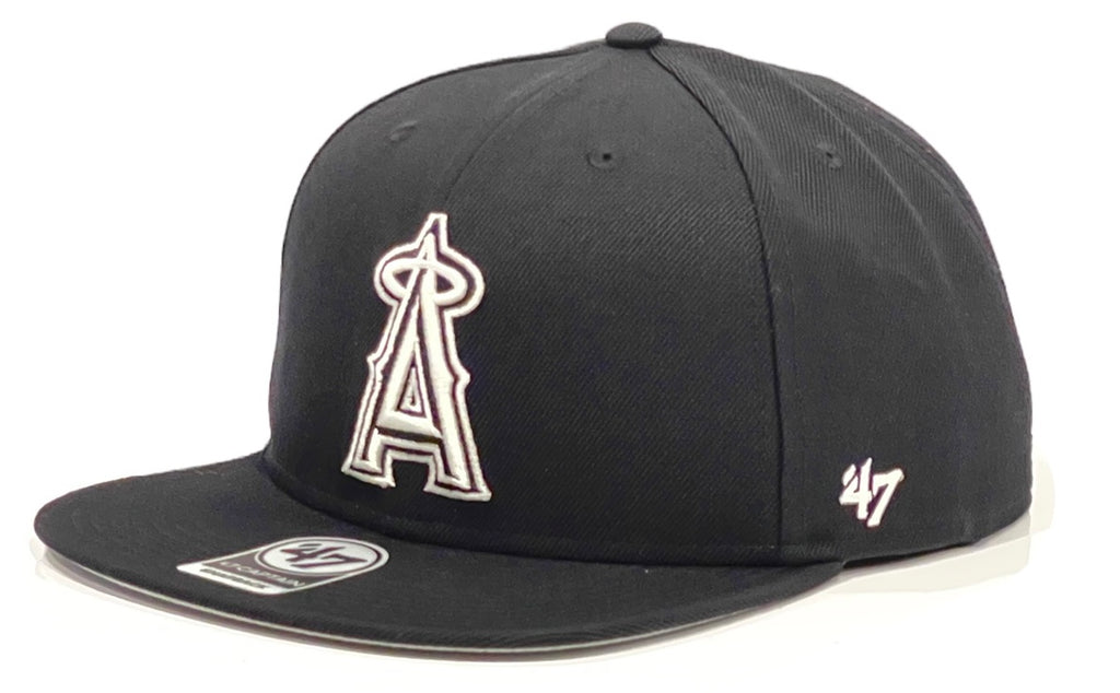 Los Angeles Angels 47 Brand No Captain Snapback - Black and White