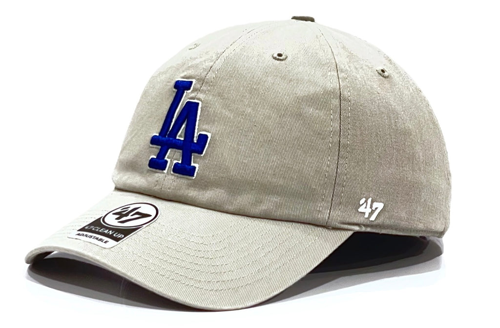 Los Angeles Dodgers 47 Brand Clean Up Cap - Light Grey