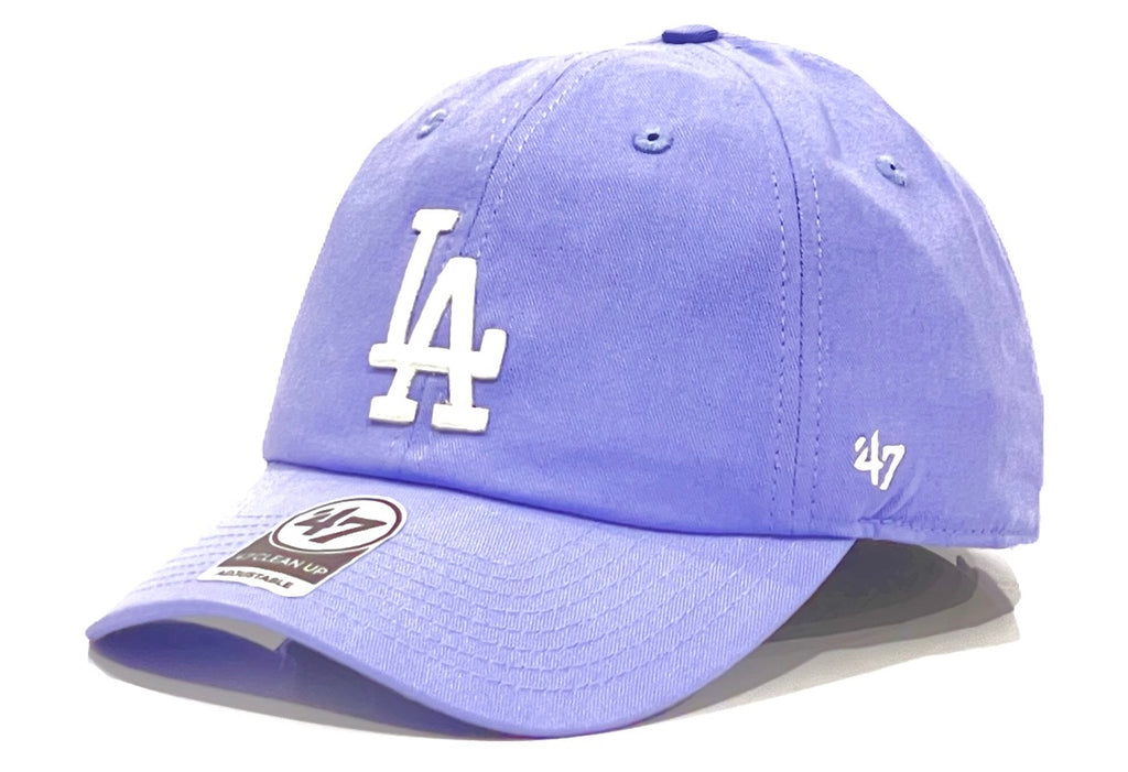 Los Angeles Dodgers 47 Brand Clean Up Cap - Lavender