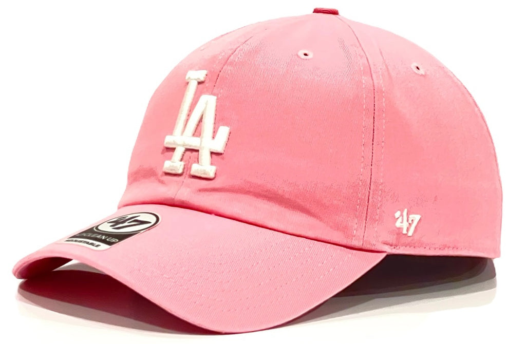 Los Angeles Dodgers 47 Brand Clean Up Cap - Rose Pink