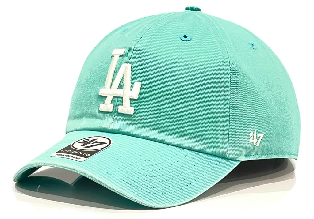 Los Angeles Dodgers 47 Brand Clean Up Cap - Tiffany Blue