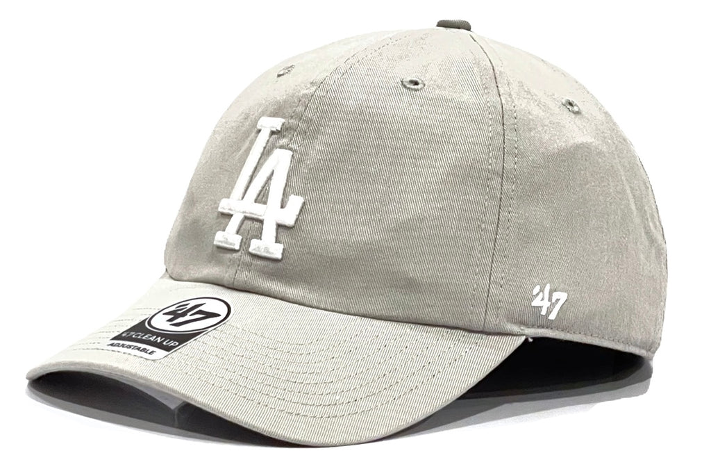 Los Angeles Dodgers 47 Brand Clean Up Cap - Light Grey