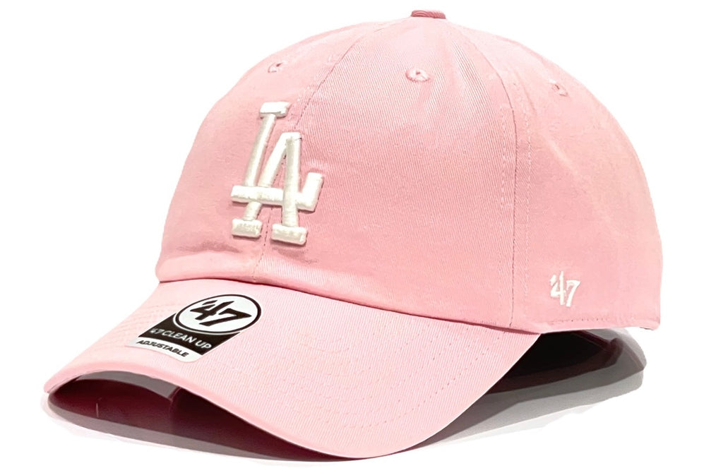 Los Angeles Dodgers 47 Brand Clean Up Cap - Petal Pink