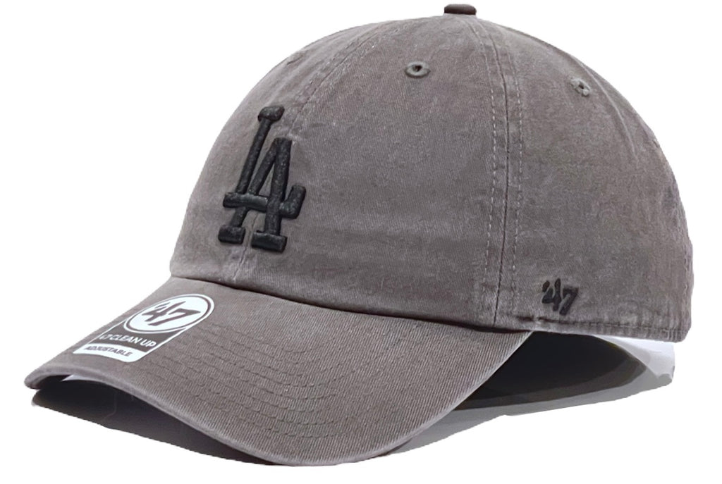 Los Angeles Dodgers 47 Brand Clean Up Cap - Charcoal