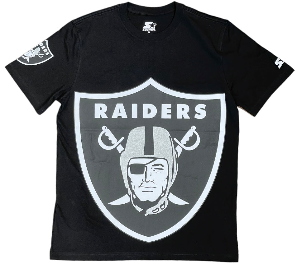 Las Vegas Raiders Jumbo Logo Starter T-shirt - Black