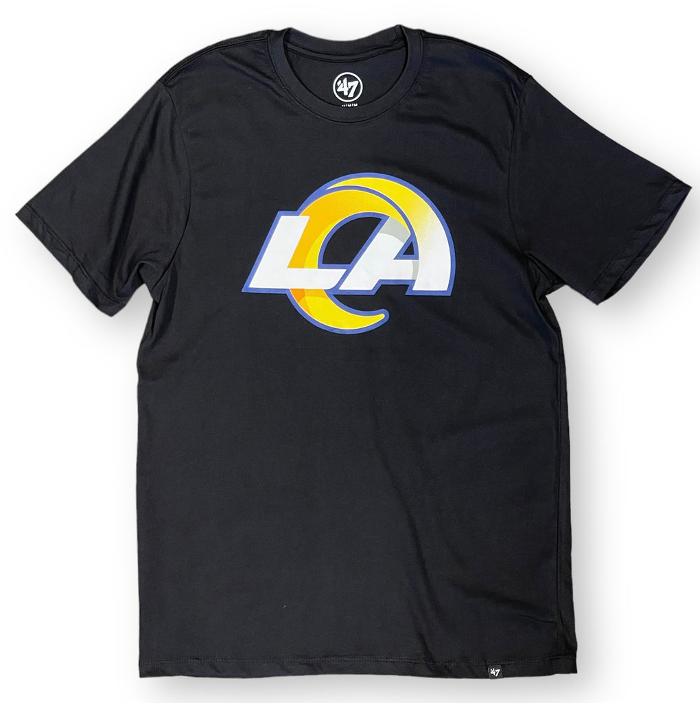 Los Angeles Rams 47 Brand Super Rival T-Shirt - Black