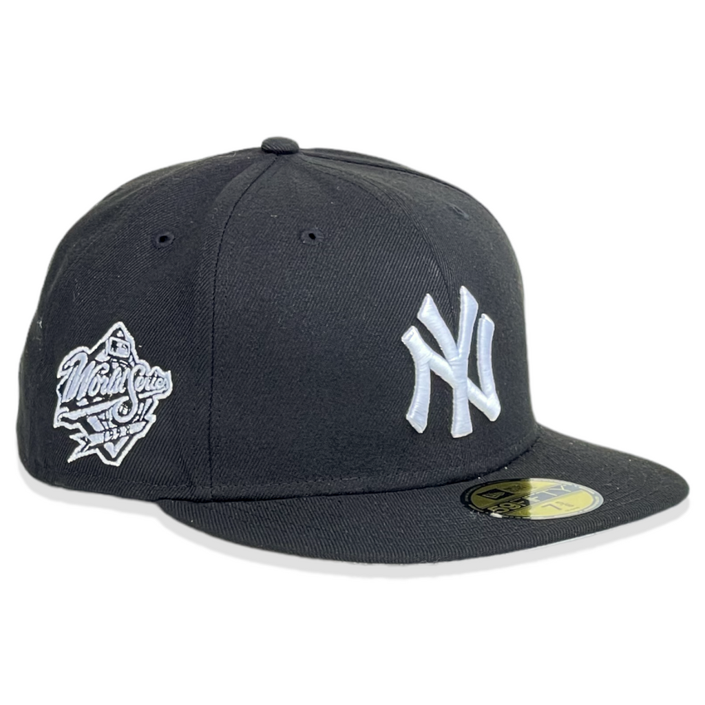 New York Yankees 1998 World Series Black & White Side Patch New Era Fitted Hat