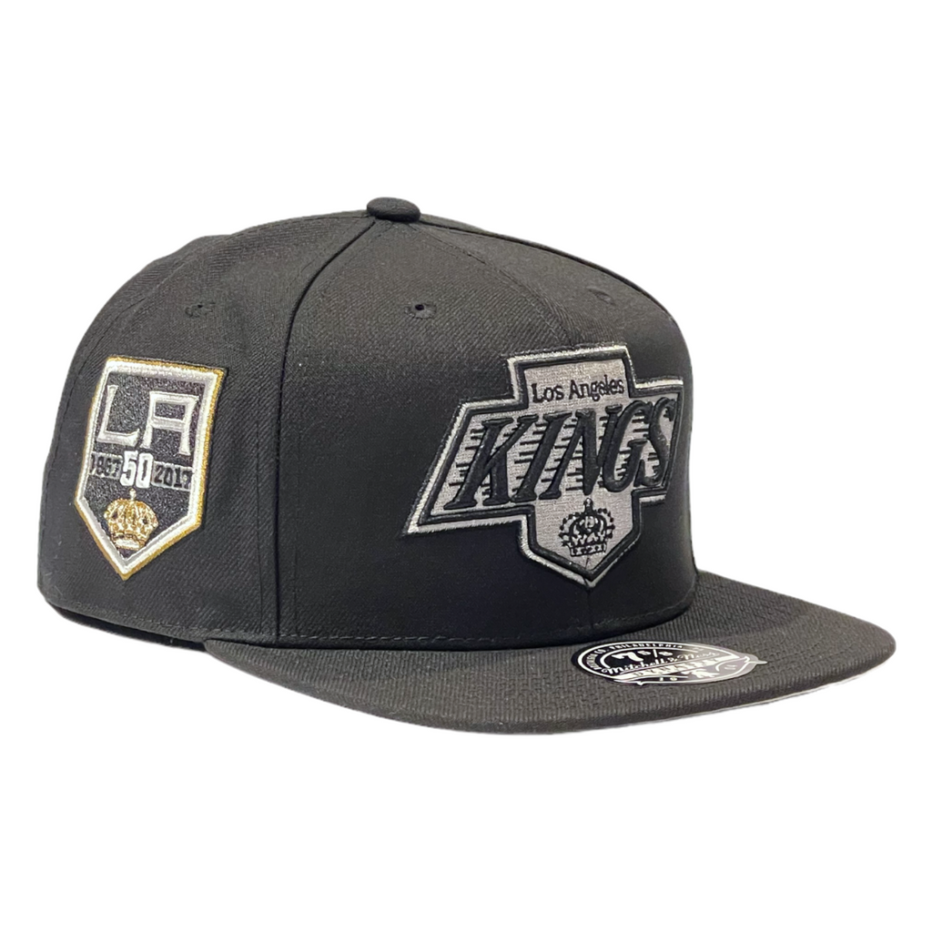 Los Angeles Kings Vintage 50th Anniversary Mitchell.& Ness Fitted Hat