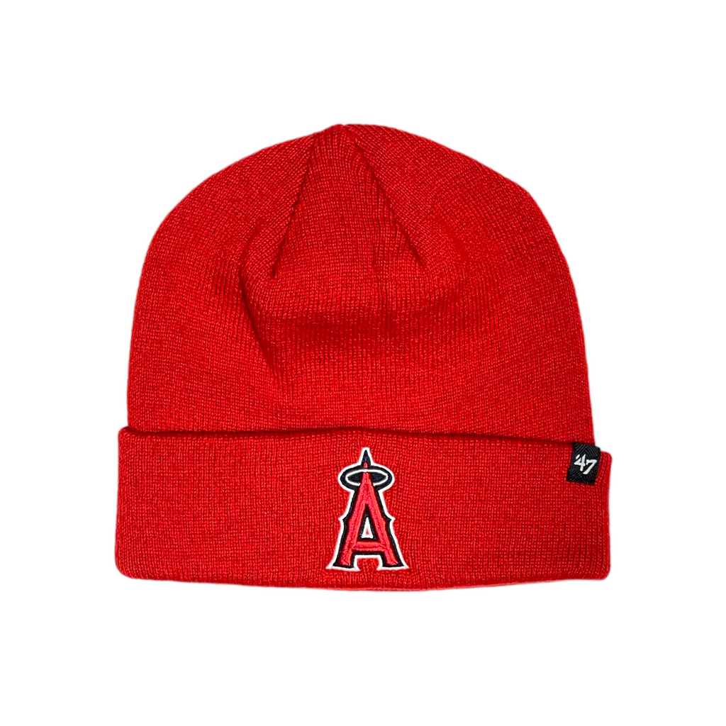 Los Angeles Angels 47 Brand Raised Cuff Knit - Red