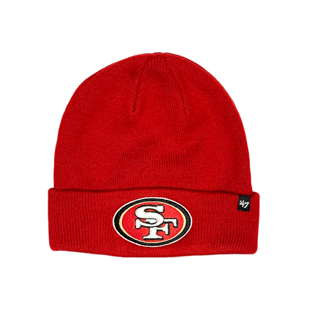 San Francisco 49ers 47 Brand Raised Cuff Knit - Red