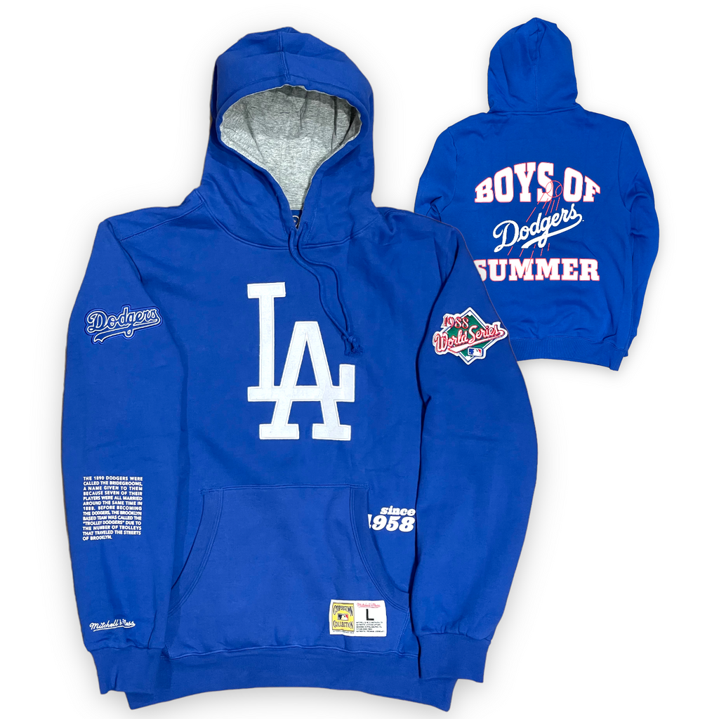 Los Angeles Dodgers "Team Origins" Mitchell & Ness Pullover Hoody - Royal
