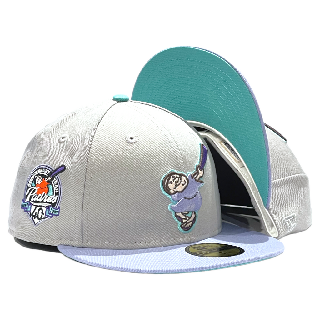 San Diego Padres "Pigeon Pack" New Era 59FIFTY Fitted Hat - Grey / Lavender