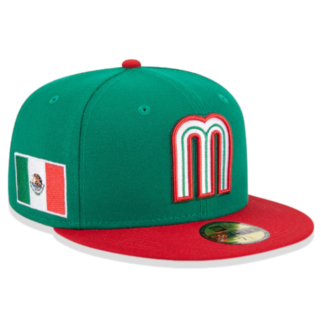 Mexico Baseball New Era World Baseball Classic 59FIFTY Fitted Hat - Green / Red