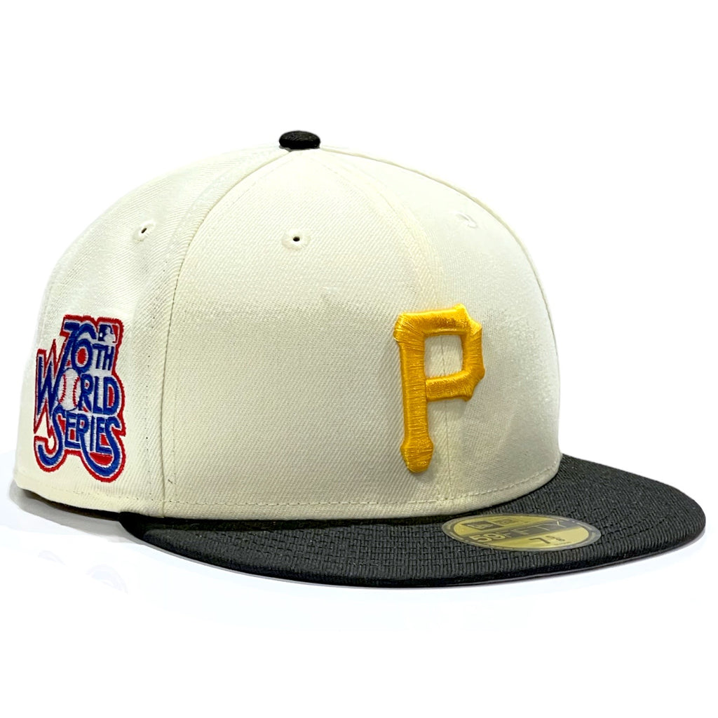 Pittsburgh Pirates "2Tone Chrome Dome" 76th World Series SP New Era 59Fifty Fitted Hat - Chrome White / Black
