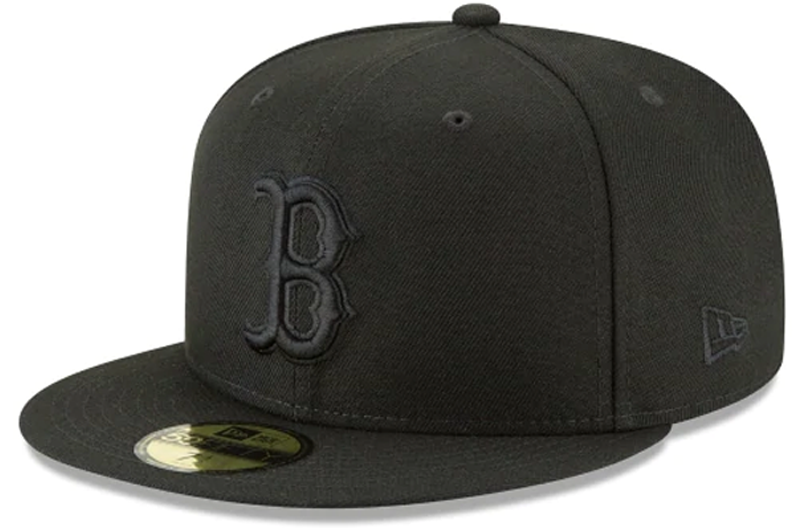 Boston Red Sox Black on Black New Era 59Fifty Fitted Hat
