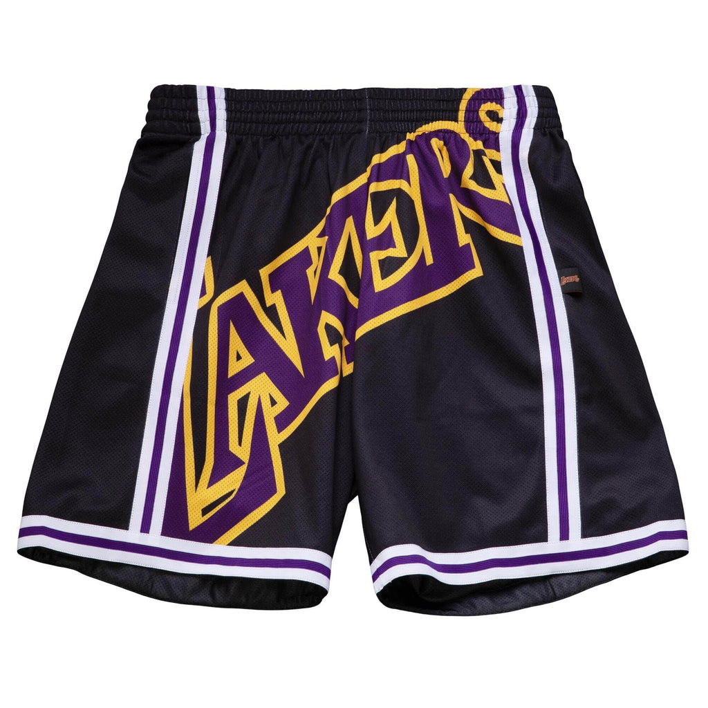 Los Angeles Lakers Blown Out Mitchell & Ness Mesh Shorts - Black
