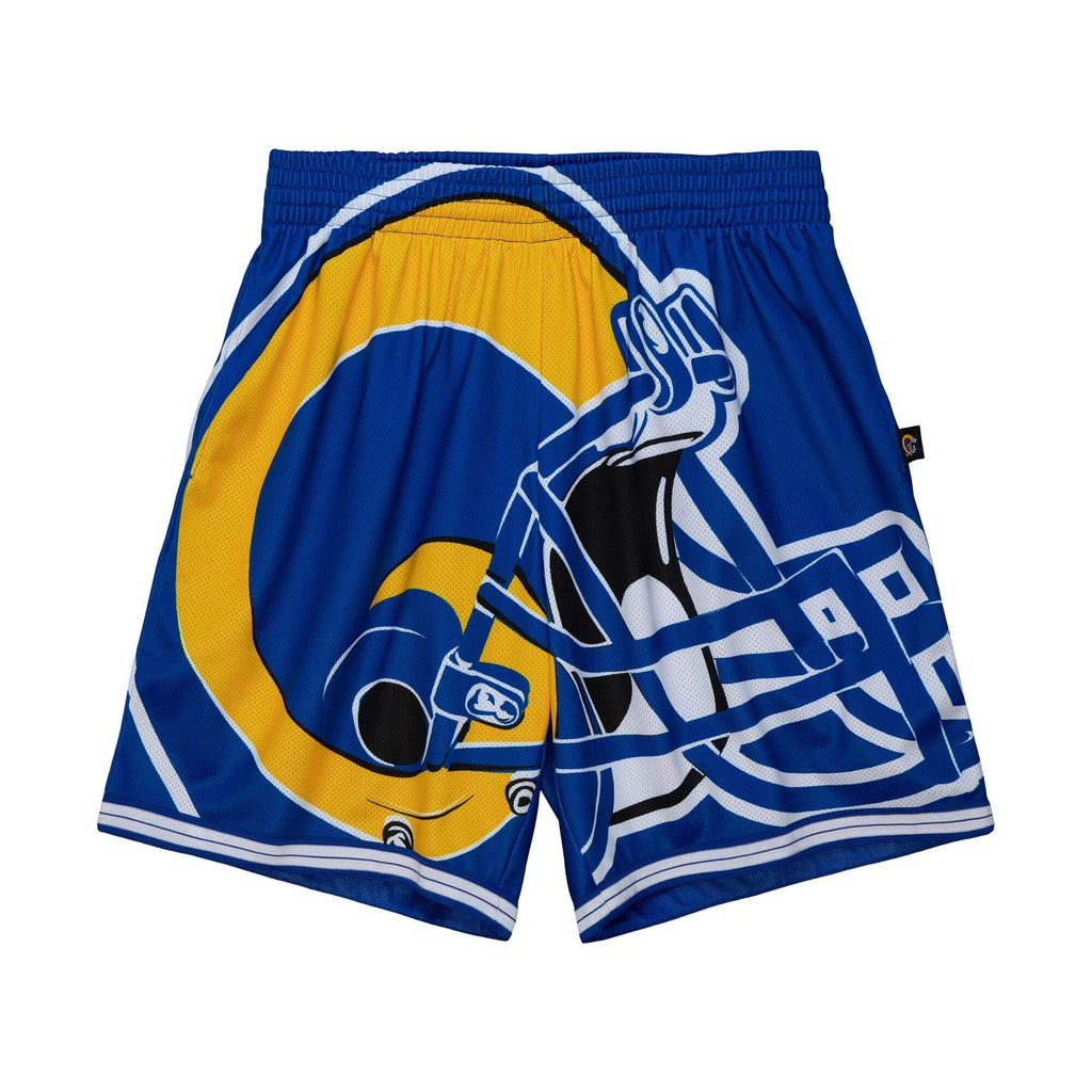 Los Angeles Rams Big Face 2.0 Mitchell & Ness Mesh Shorts - Blue
